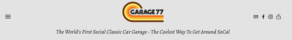 Garage 77´s homepage