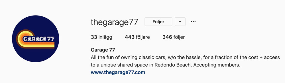 GArage 77 Instagram picture