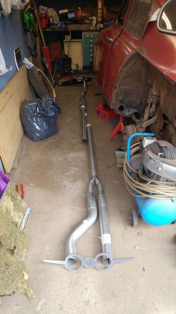 exhaust pipe making for saab 96